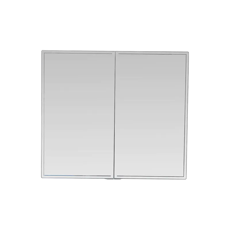 Aluminiumslegering dobbeldørs vanntett speilskap med LED-lys