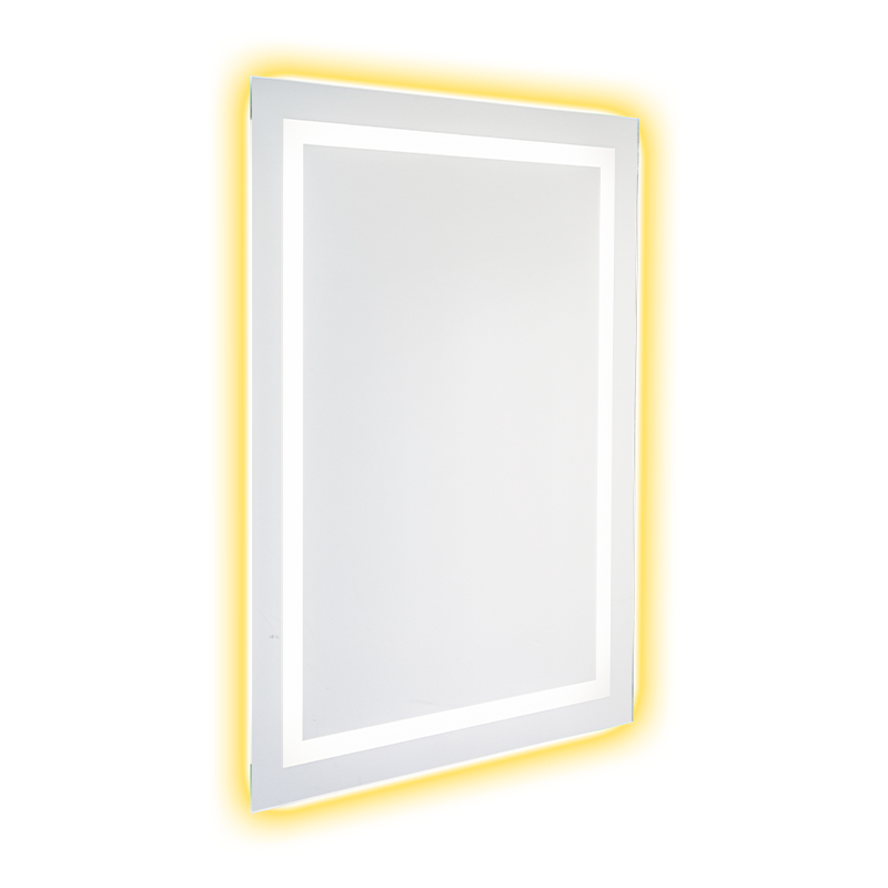 Aluminiumsramme LED Smart dimming Avdugging Bakbelyst baderomsspeil