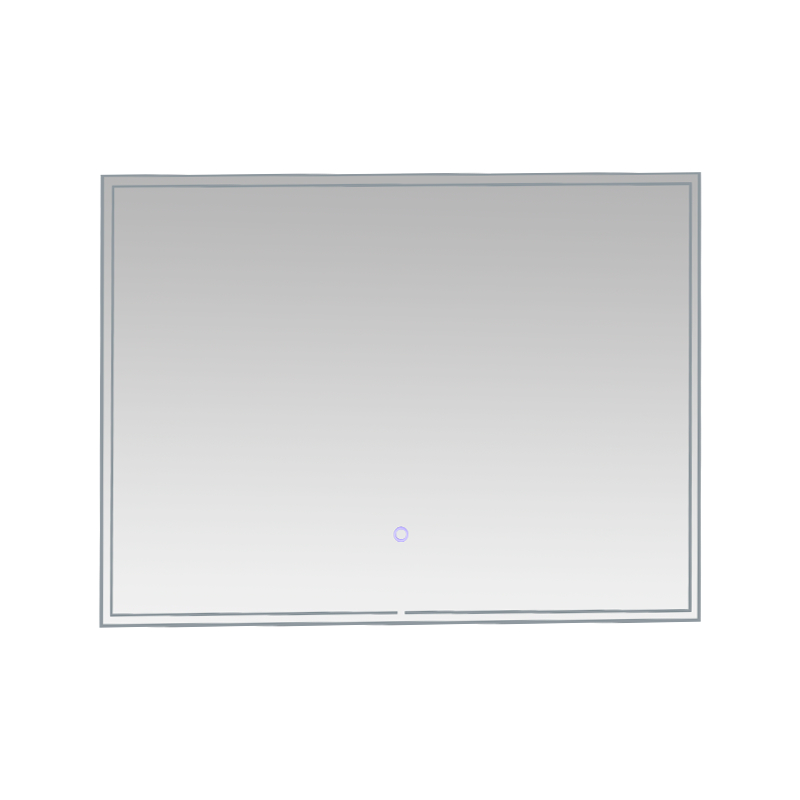 Aluminiumsramme LED Smart dimming Avdugging Bakbelyst baderomsspeil