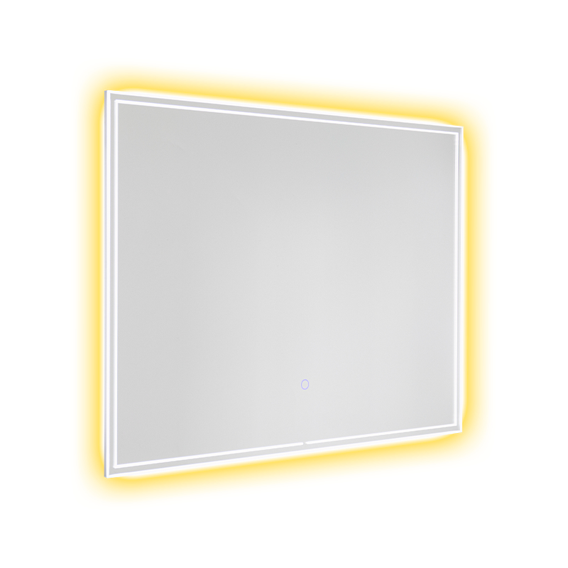 Aluminiumsramme LED Smart dimming Avdugging Bakbelyst baderomsspeil