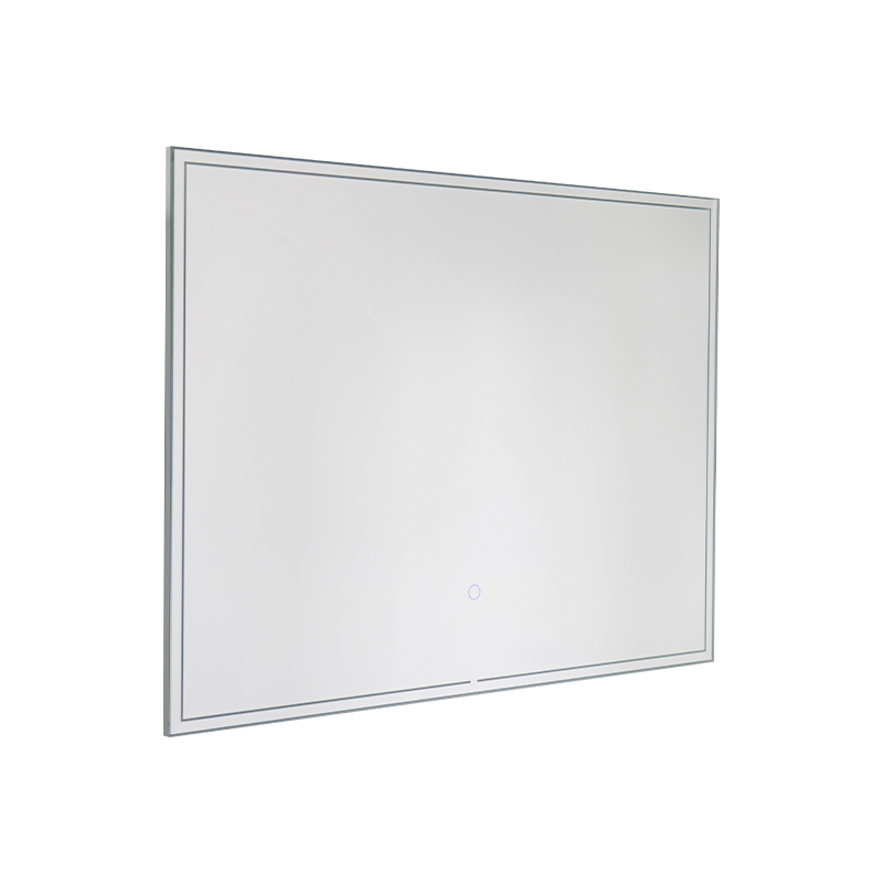 Aluminiumsramme LED Smart dimming Avdugging Bakbelyst baderomsspeil
