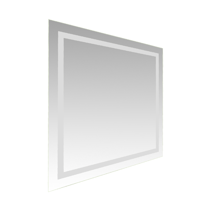 Aluminiumsramme LED Smart dimming Avdugging Bakbelyst baderomsspeil