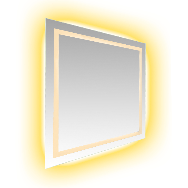 Aluminiumsramme LED Smart dimming Avdugging Bakbelyst baderomsspeil